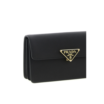 Black Saffiano Leather Mini-Bag