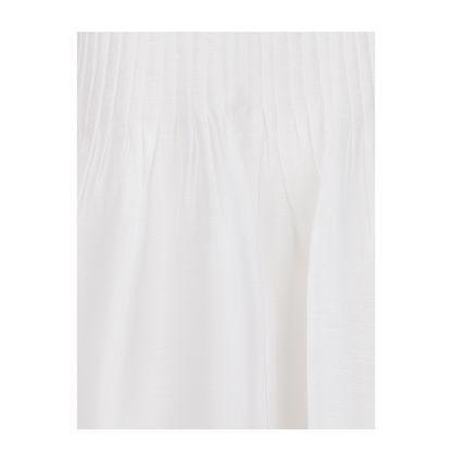 Appliqué Pleated Dress