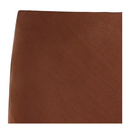 Brown Viscose Blend Skirt
