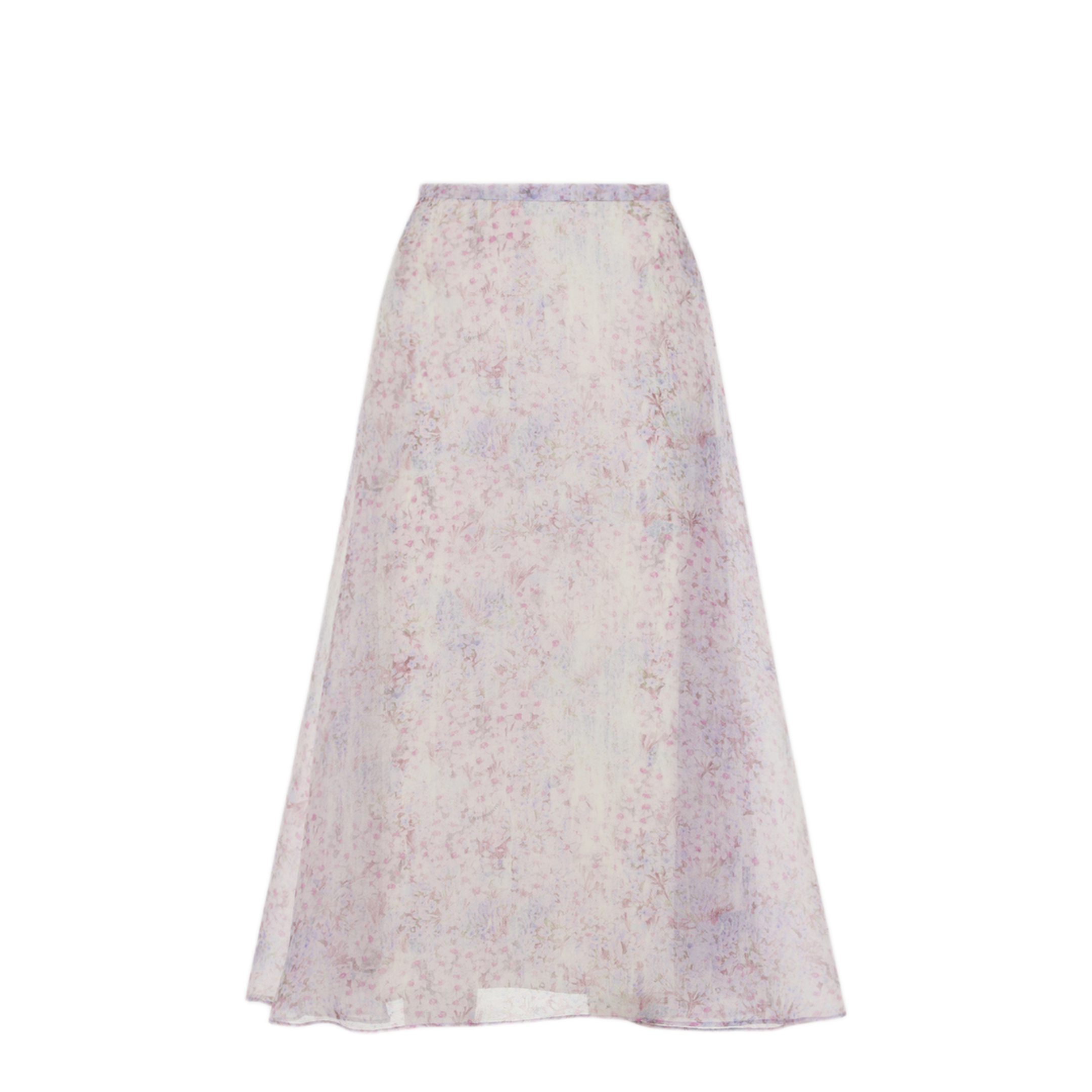 MAYFEYR - ALBERTA FERRETTI - Printed Organza Midi Skirt - A010716491240