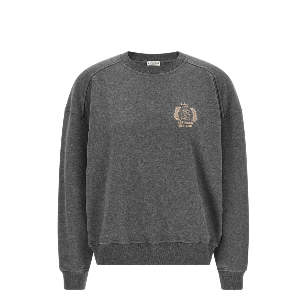 MAYFEYR - Brunello Cucinelli - Coat Of Arms Embroidered Sweatshirt - MN05NB2X00C8125