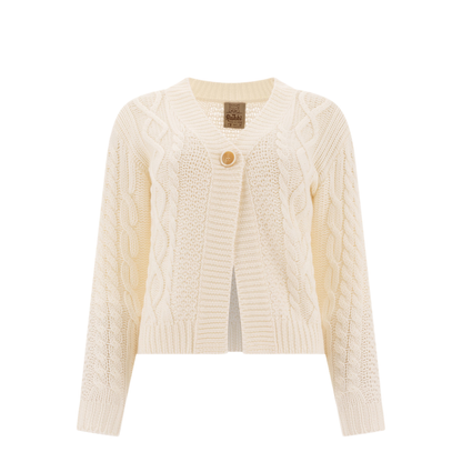MAYFEYR - Rakkì - Souffle Cardigan - SOUFFLECARDIGANWVBIANCOLANA