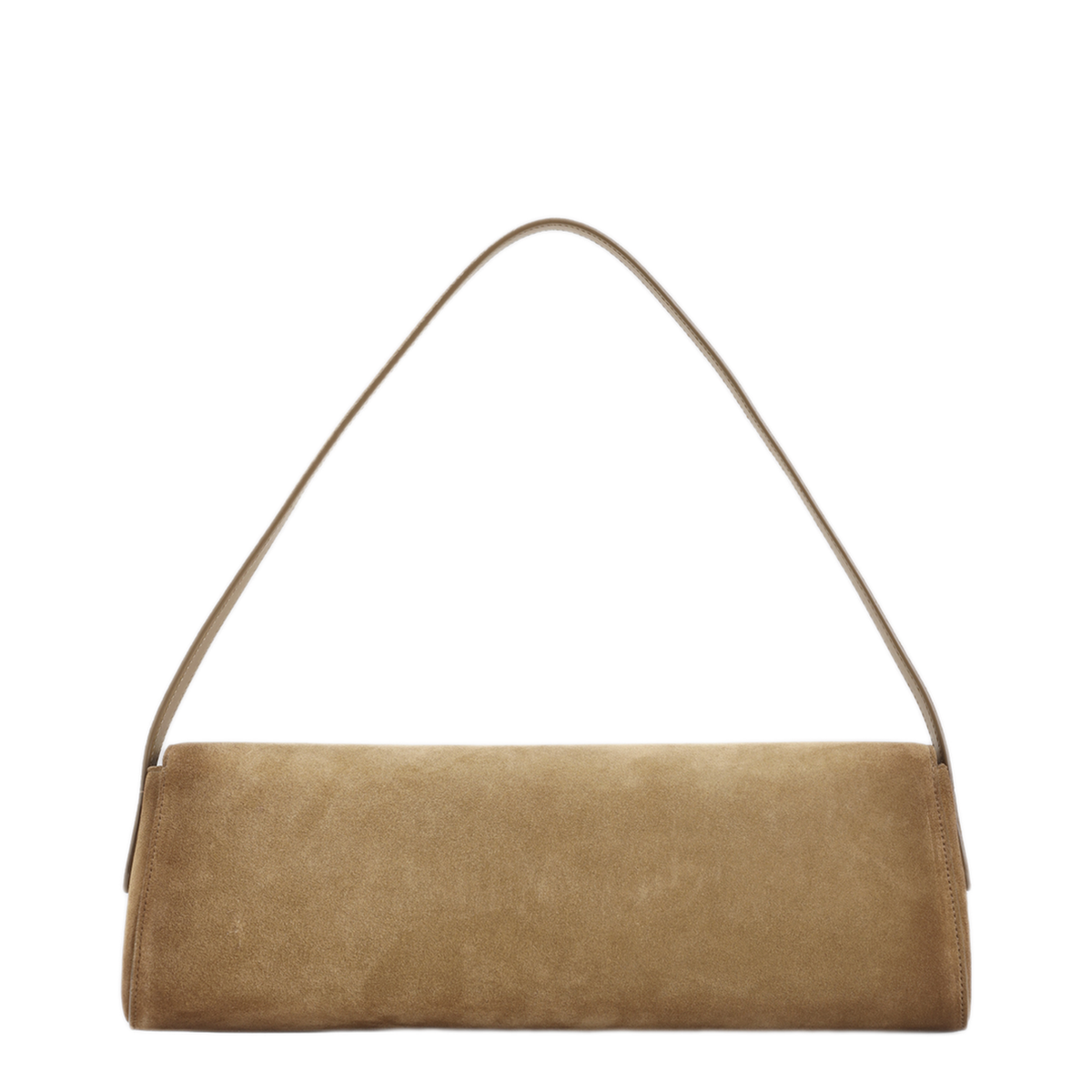 Kante Flap Suede Shoulder Bags - Walnut