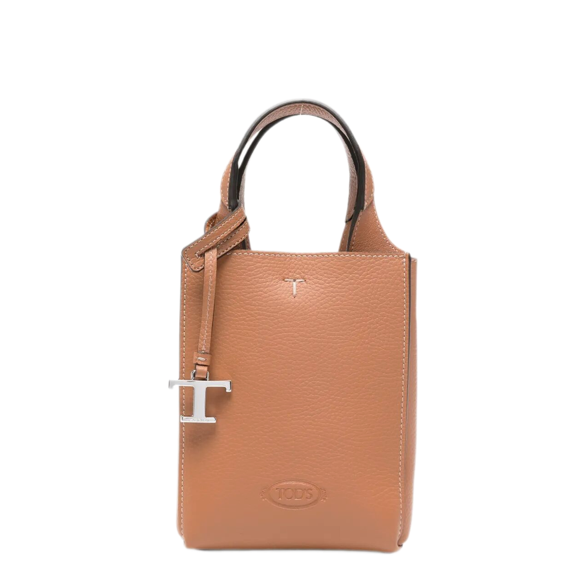 Micro Small Calf Leather Handbag - Brown