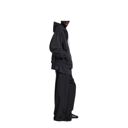Oversized Masking Tape Zip-Up Sweatshirt