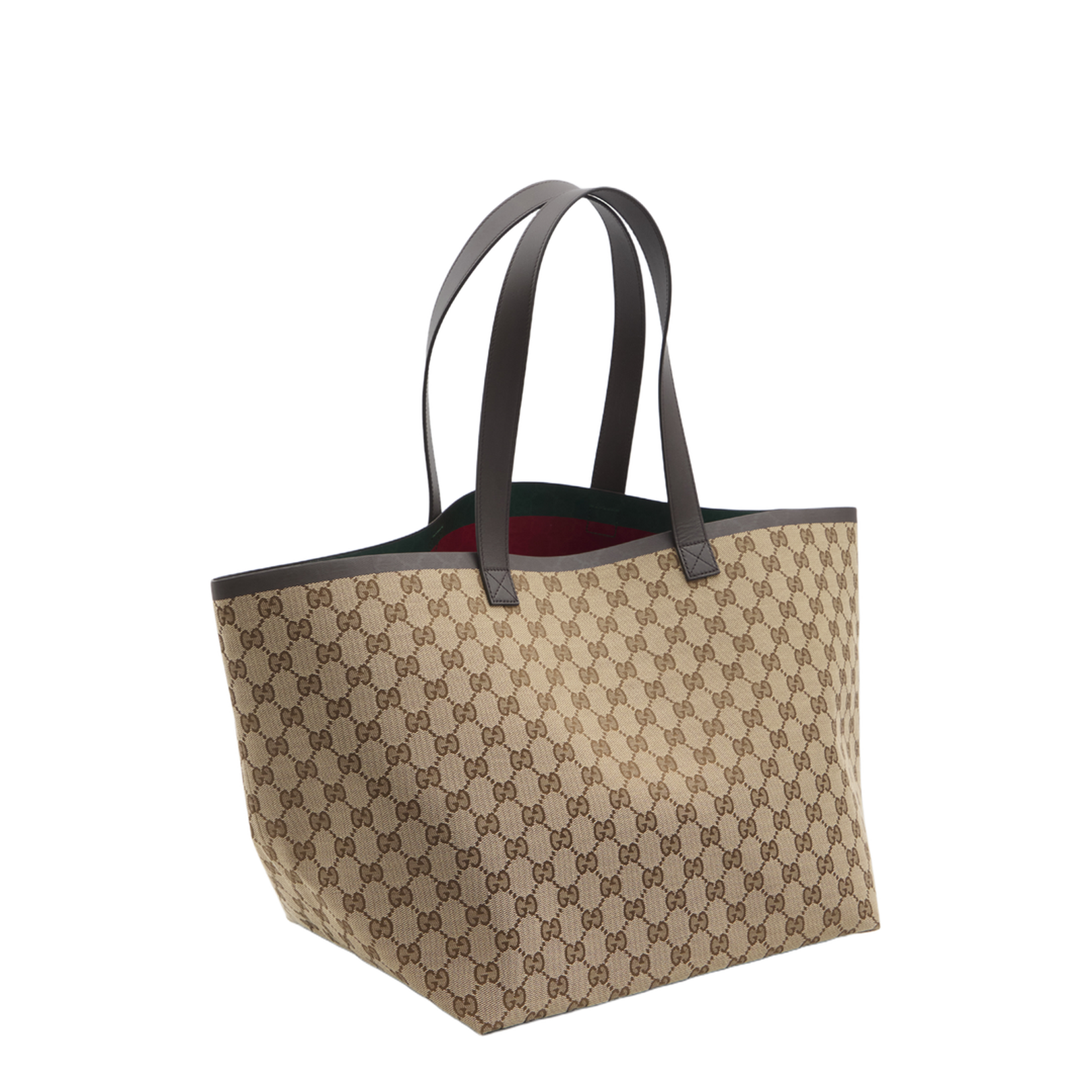 Totissima Large Canvas Reversible Tote - Tan