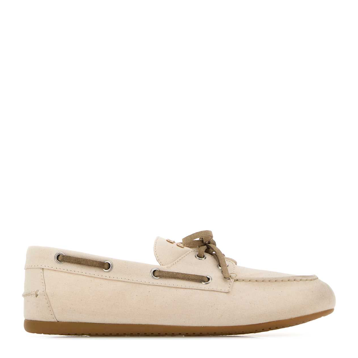 MAYFEYR - Miu Miu - Ivory Canvas Loafers - 5D687EF005BVCF0379