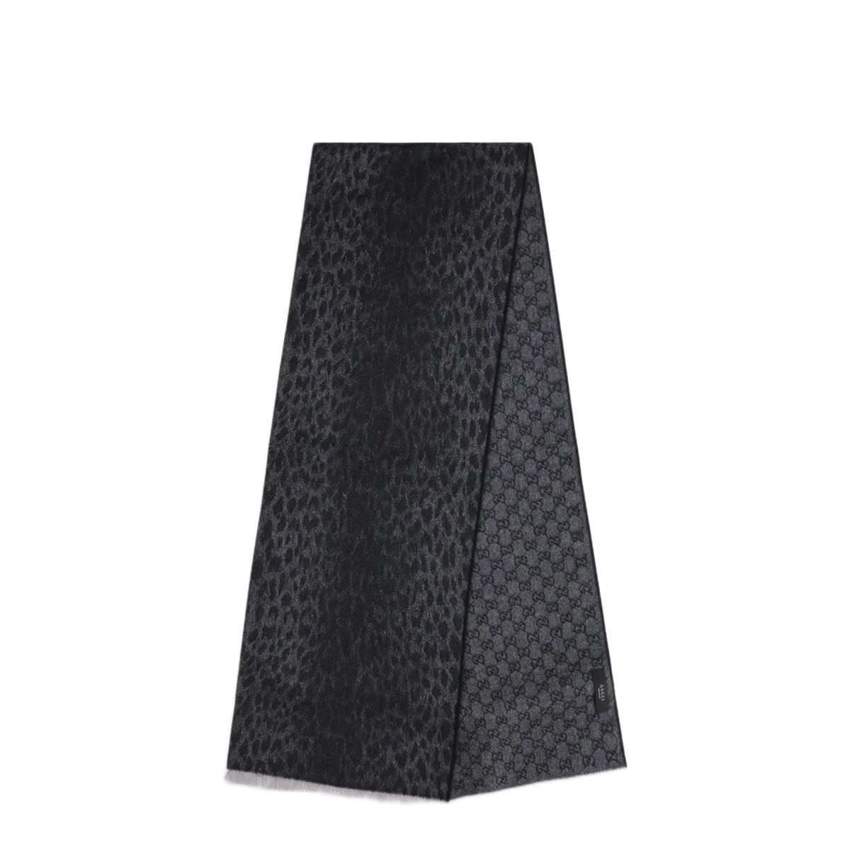 MAYFEYR - Gucci - Leopard Print Wool Scarf With Monogram - A005HK3G2001360
