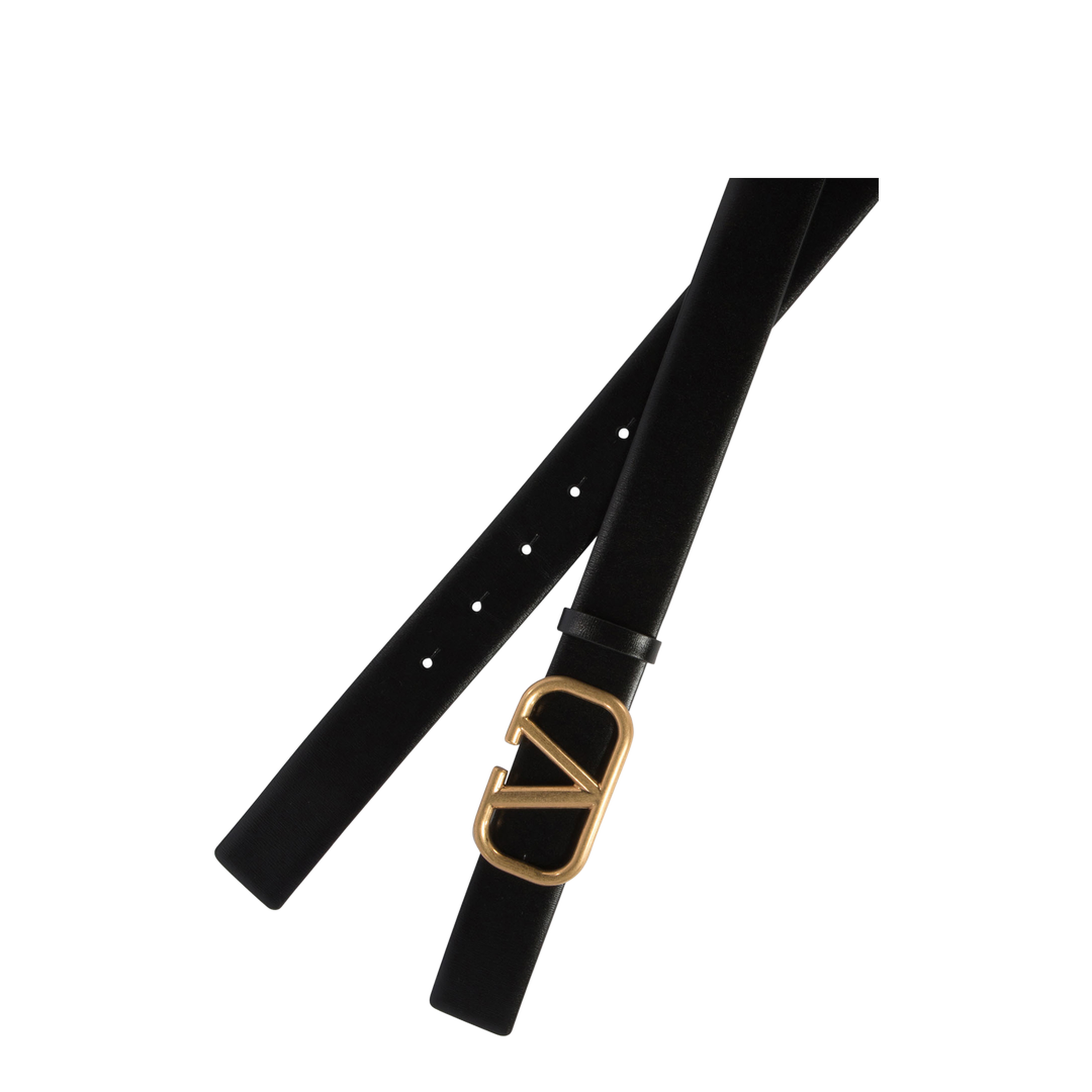 Black Leather Reversible Belt