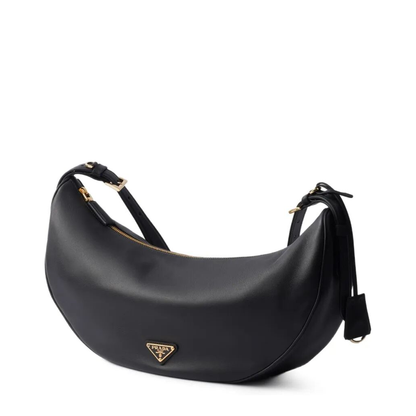 Medium Calf Leather Handbag - Black