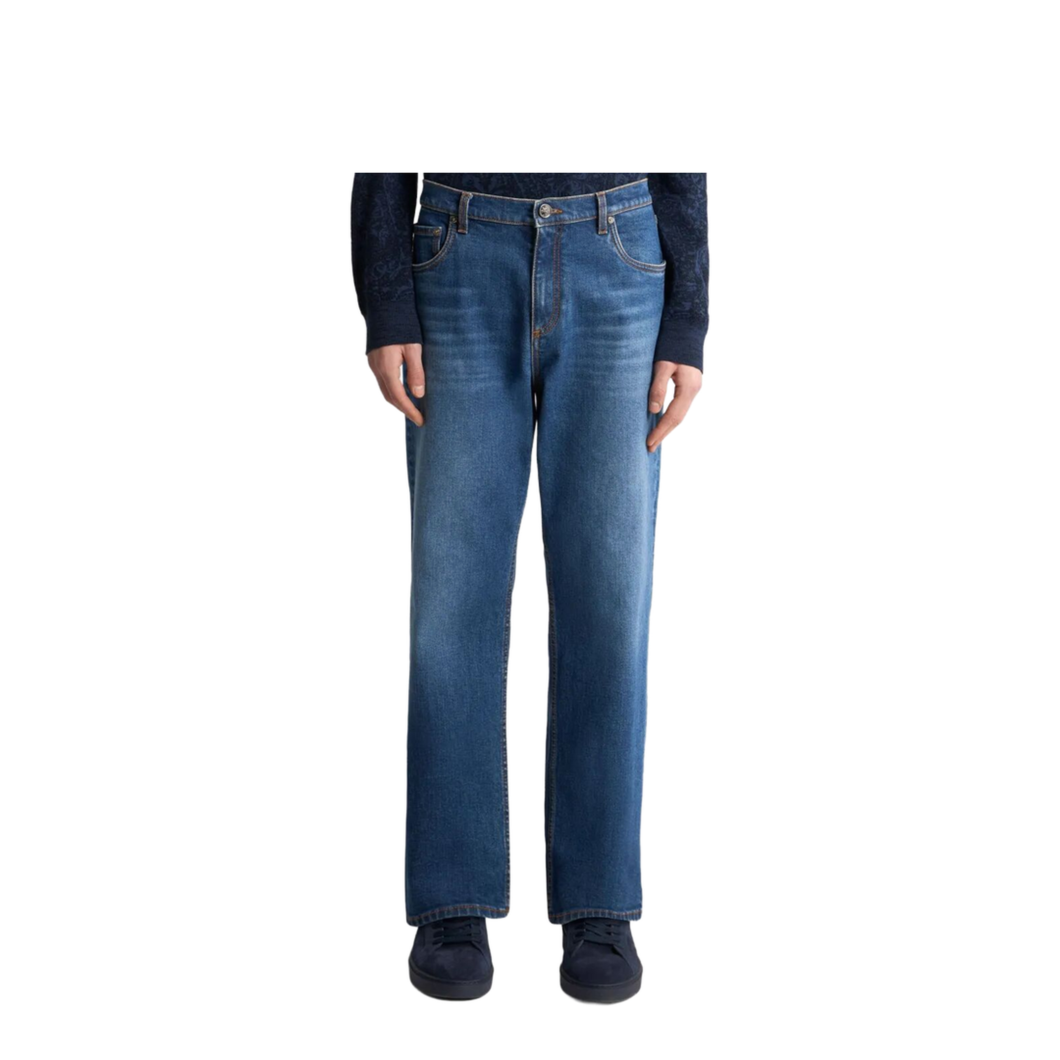 MAYFEYR - Etro - Straight-Leg Jeans With Pegaso - MRNB0021AD298