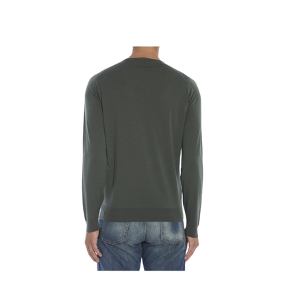 MAYFEYR - John Smedley - Long Sleeve Crewneck Pullover - LUNDYHIGHLANDGREEN