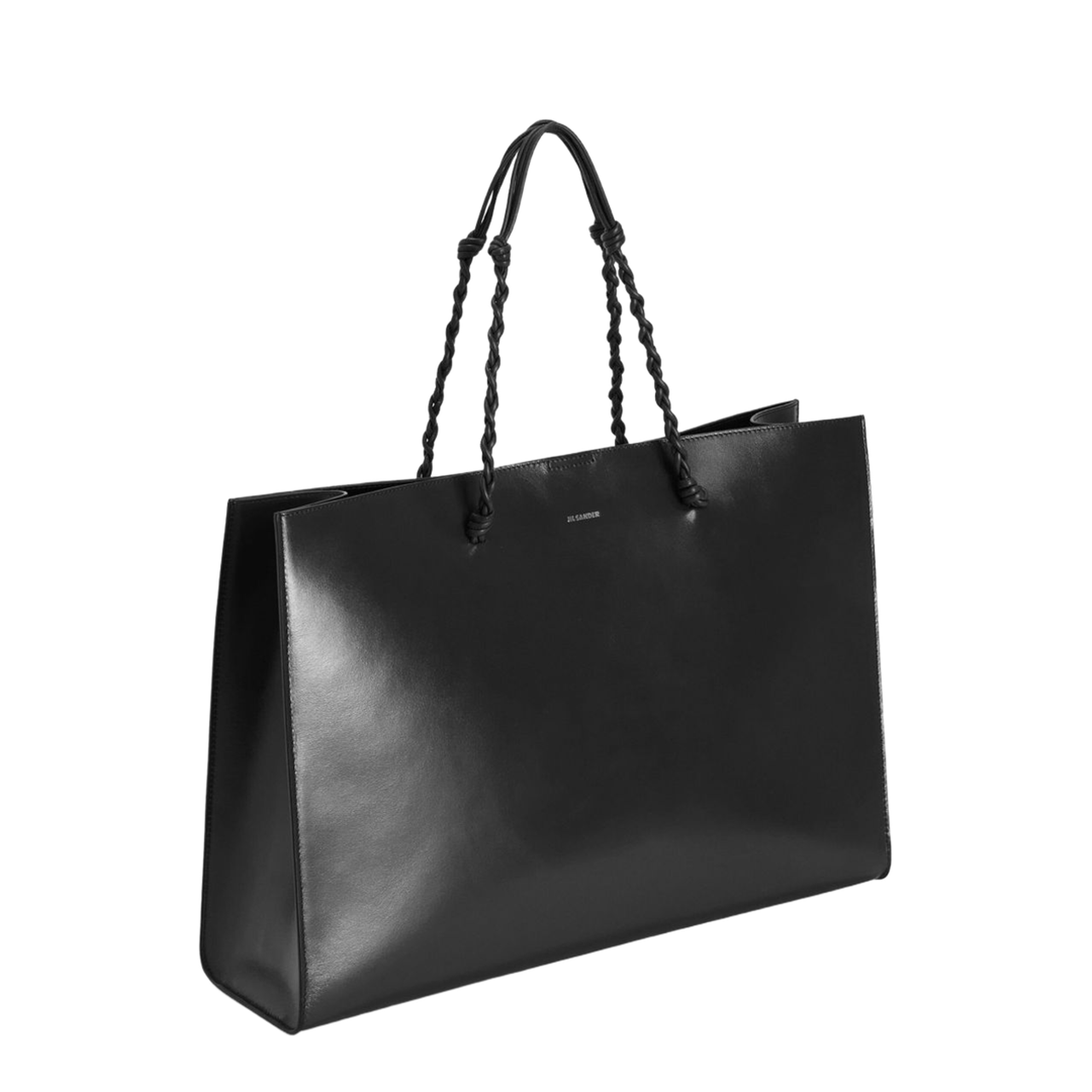Tangle Tote Bag in Calf Leather - Black