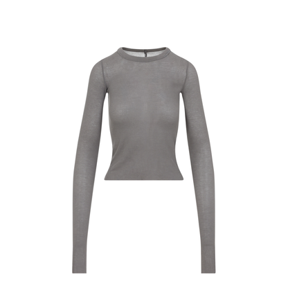 MAYFEYR - Rick Owens - Cropped Rib Ls T-Shirt - RP01F6209RC