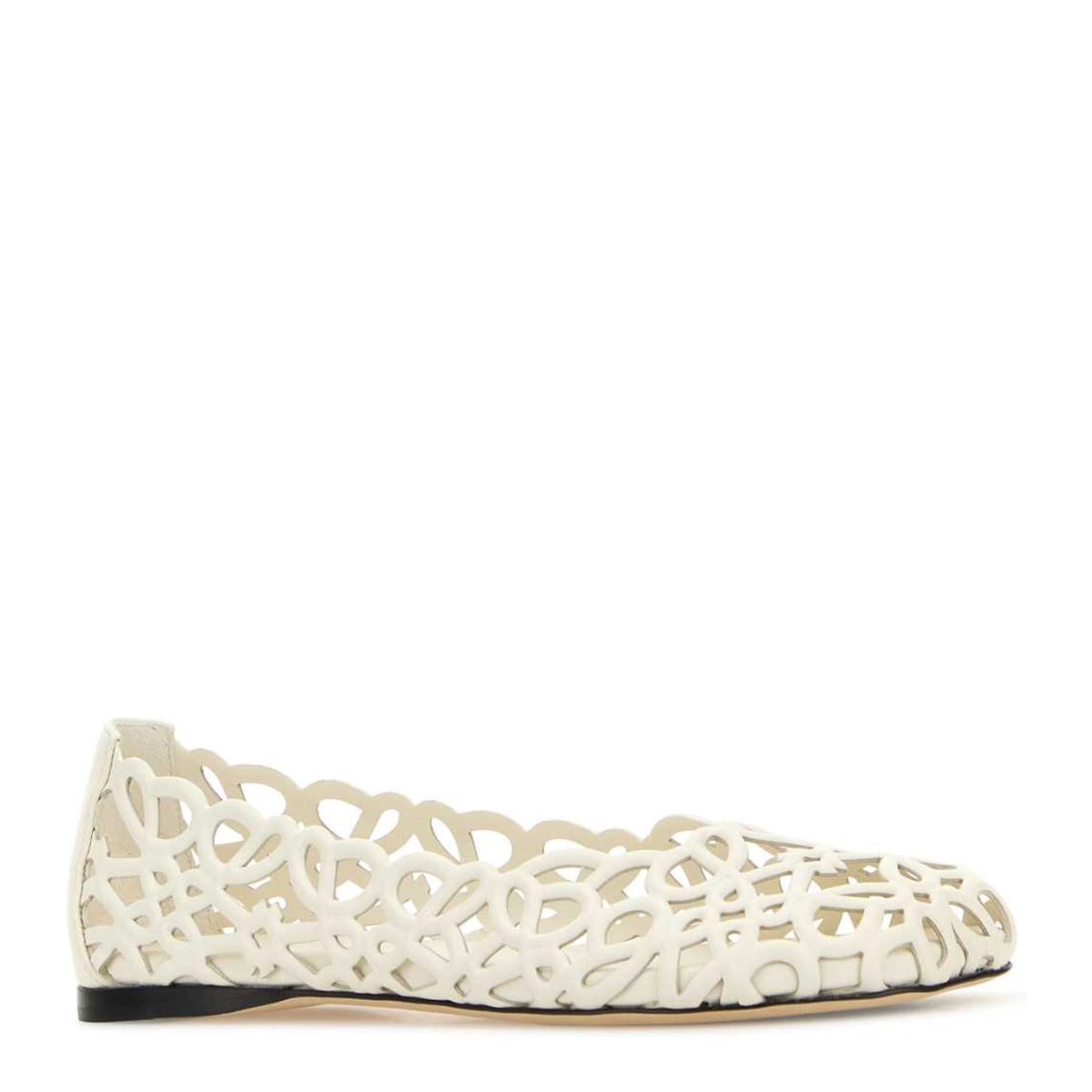 MAYFEYR - Loewe - Petal Anagram Ballerina - LLST466X17WHITE