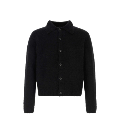 MAYFEYR - Dries Van Noten - Black Alpaca Blend Moro Cardigan - 2620212304709900