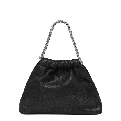 Black Falabella Mini Drawstring Shoulder Bag