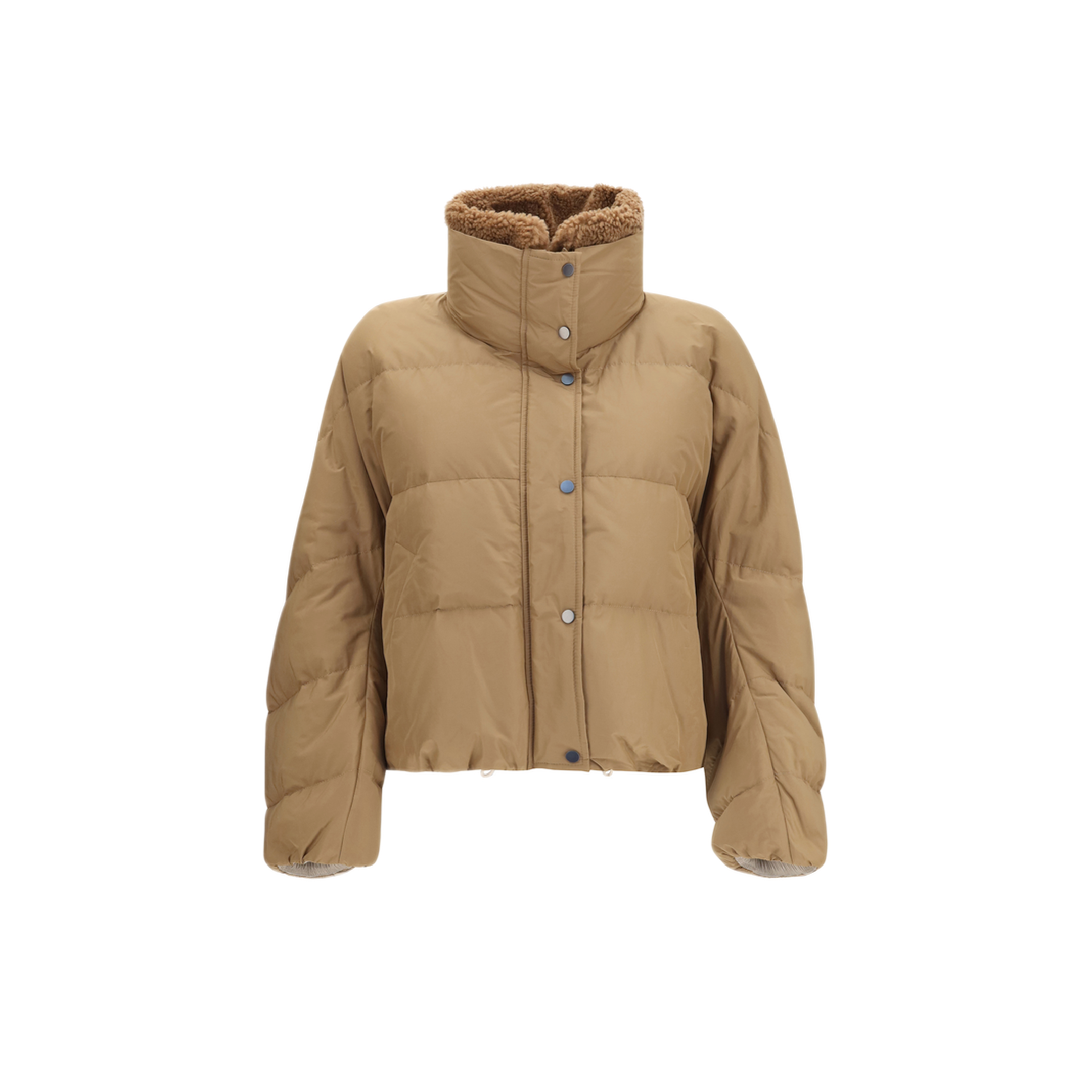 MAYFEYR - Brunello Cucinelli - Padded Jacket With Shearling Collar - MH5257474C003