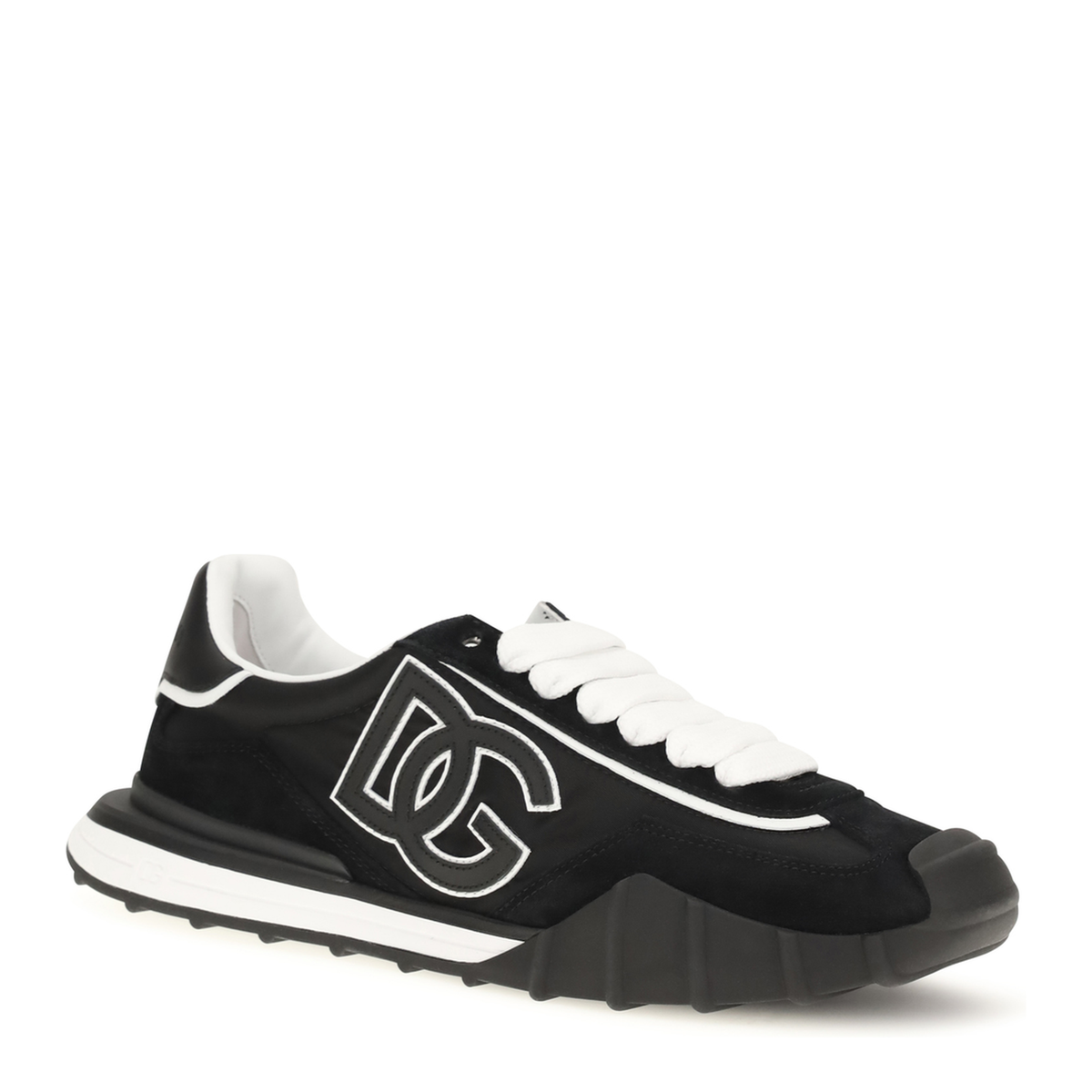 Dg Logo Leather Sneakers