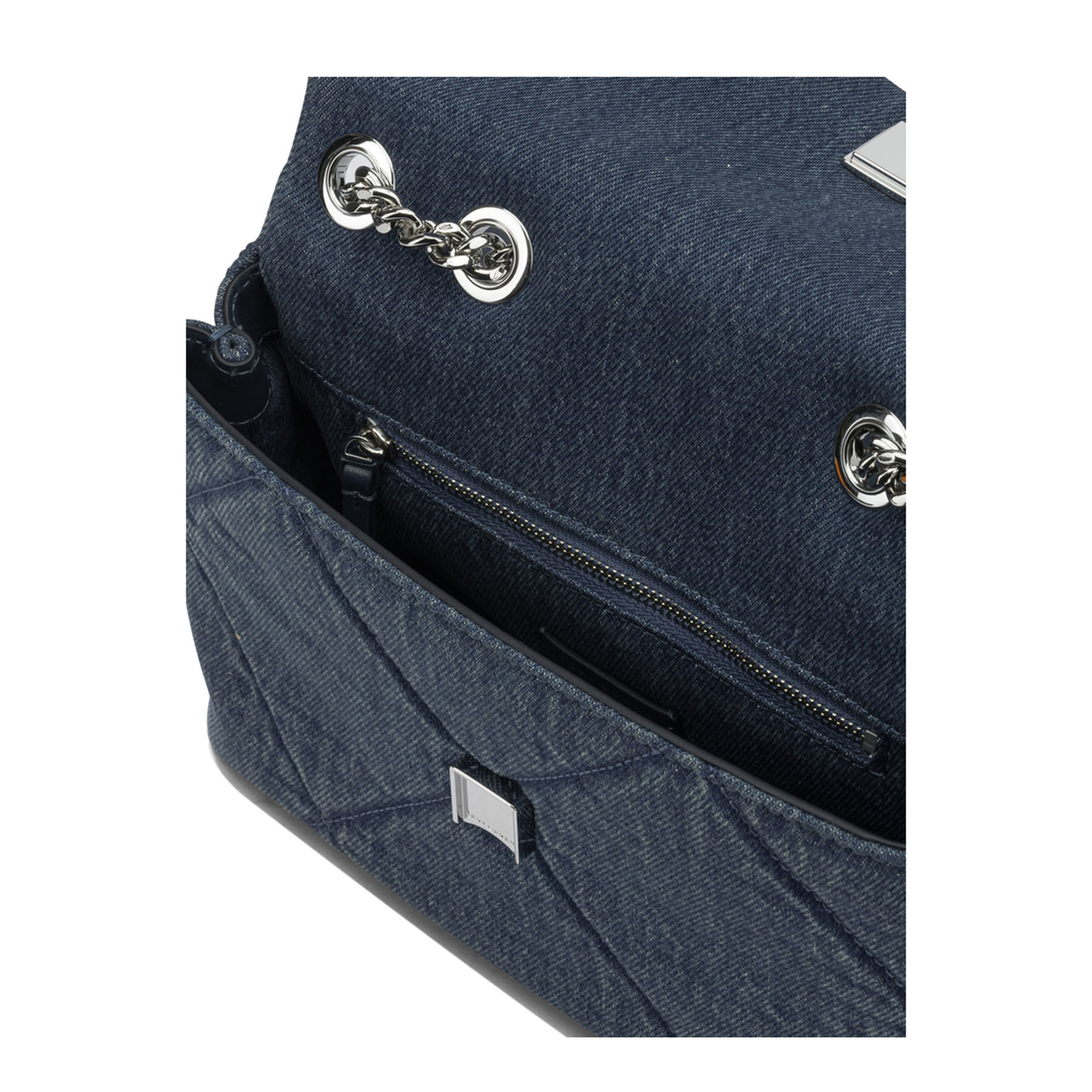 Kira Small Denim Shoulder Bag - Blue