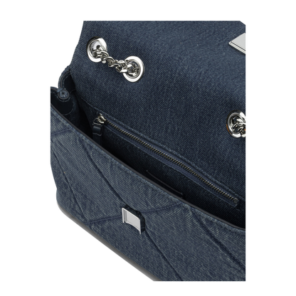 Kira Small Denim Shoulder Bag - Blue