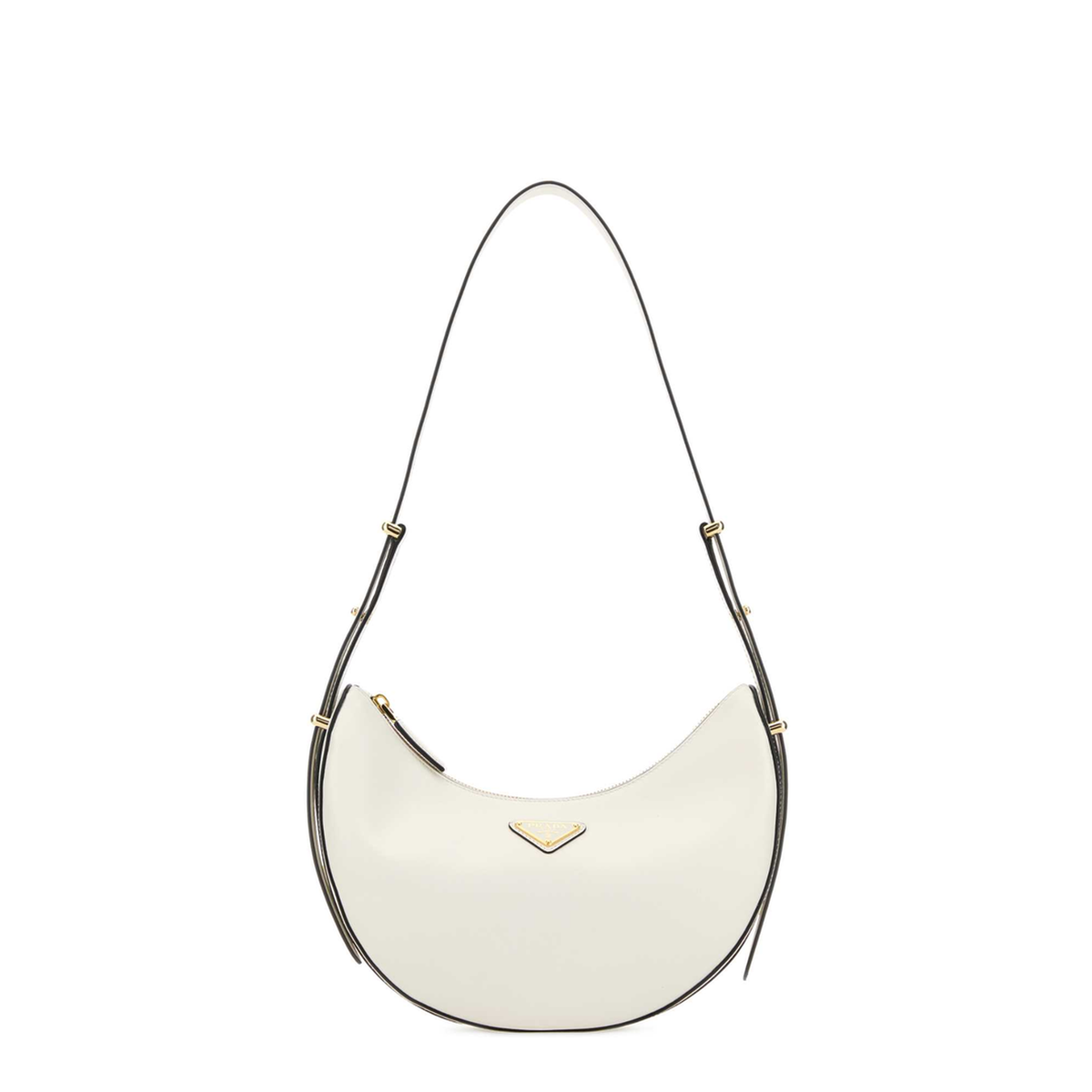 MAYFEYR - Prada - White Leather Arque Crossbody Bag - 1BC274ASKF0PG7