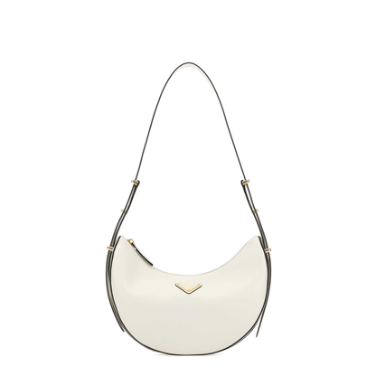 MAYFEYR - Prada - White Leather Arque Crossbody Bag - 1BC274ASKF0PG7