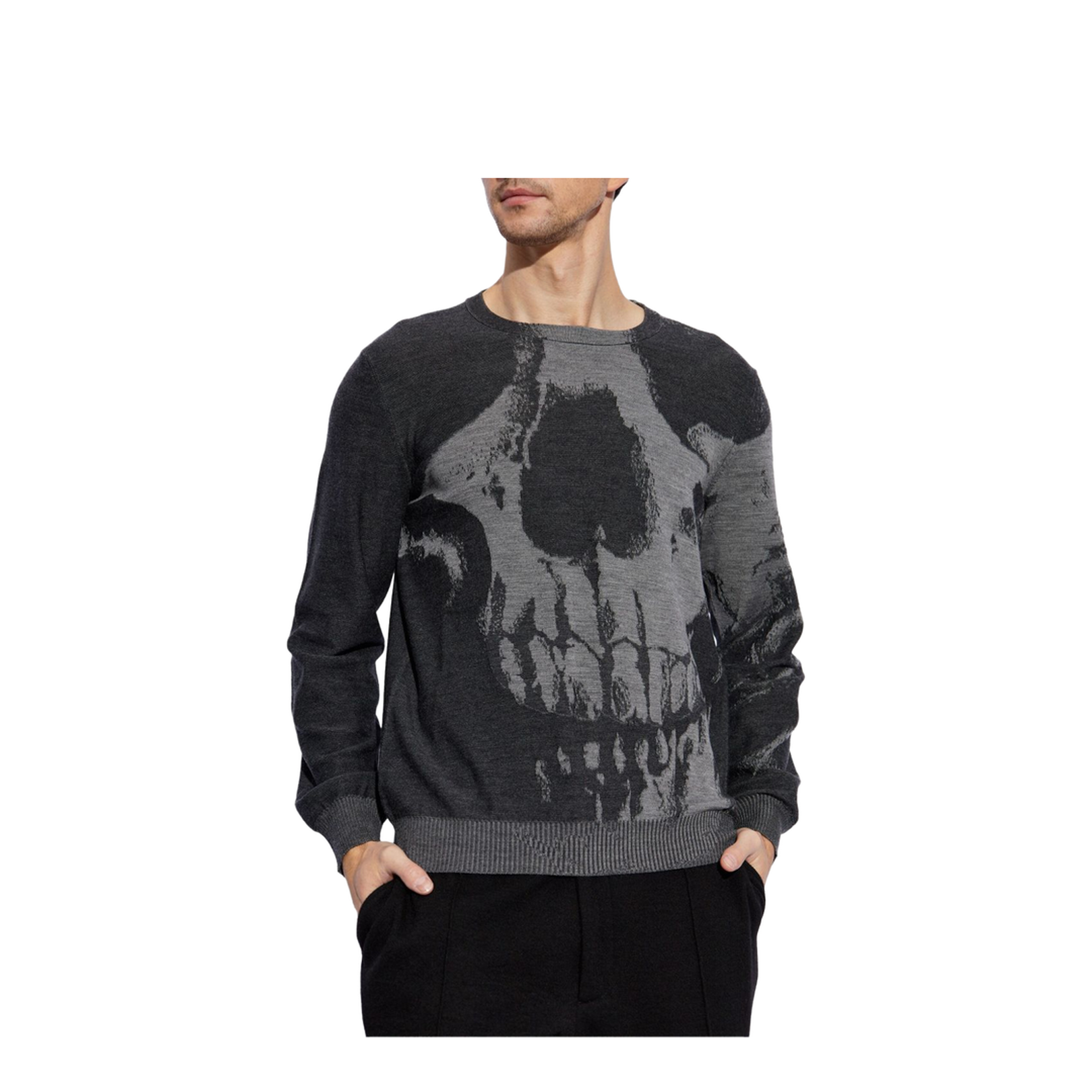 Skull Sweater in Black