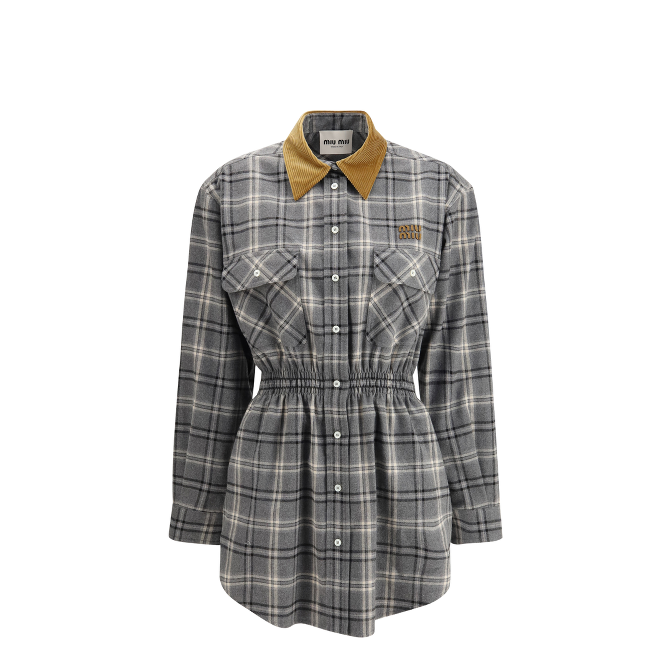 MAYFEYR - Miu Miu - Flannel Mini-Dress - MF6159SOOO1807