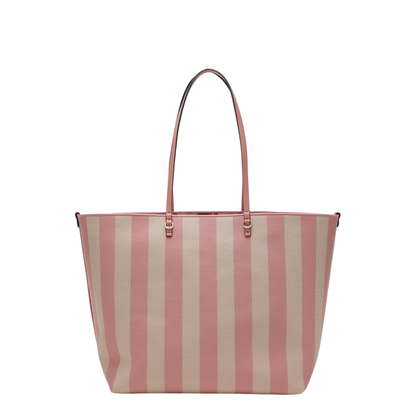 Roll Large Canvas Tote Bags - Pastel pink