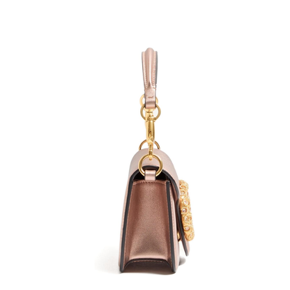 Locò Small Calfskin Shoulder Bag - Pink