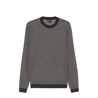 Allover Logo Wool Blend Sweater