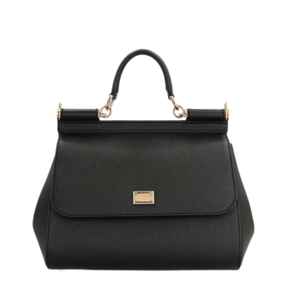 Sicily Grand Calfskin Handbag - Noir