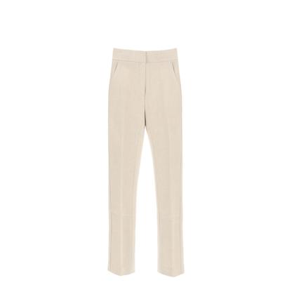 Phoebe Twill Ivory Trousers