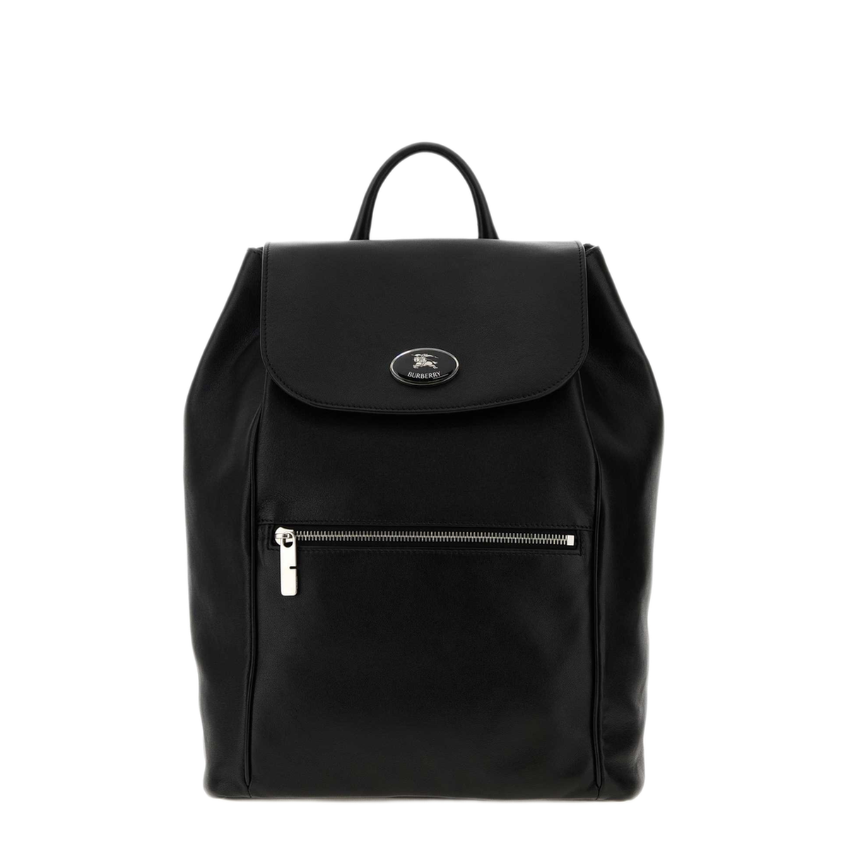 MAYFEYR - Burberry - Black Nappa Leather Knight Stamp Backpack - 8133956A1189