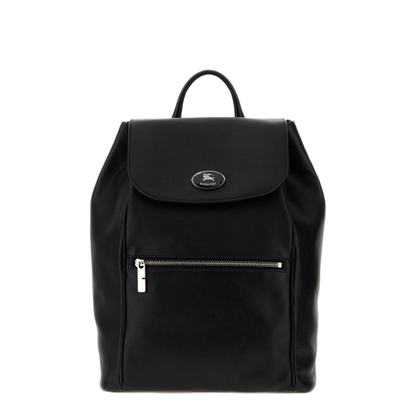 MAYFEYR - Burberry - Black Nappa Leather Knight Stamp Backpack - 8133956A1189