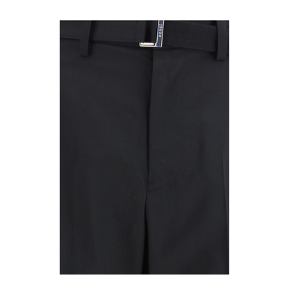 MAYFEYR - Sacai - Wool Tailored Pants With Belt - 2604030M001
