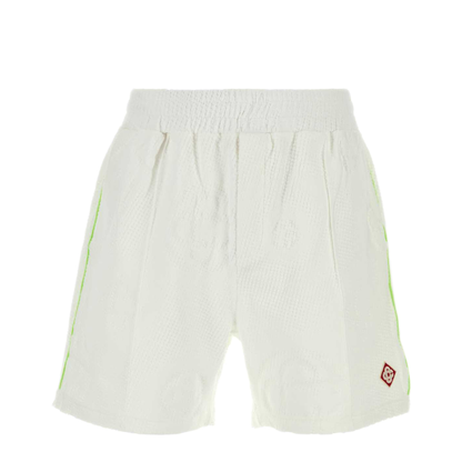 MAYFEYR - Casablanca - Towelling Monogram Short - MSS26JTR27101WHITE