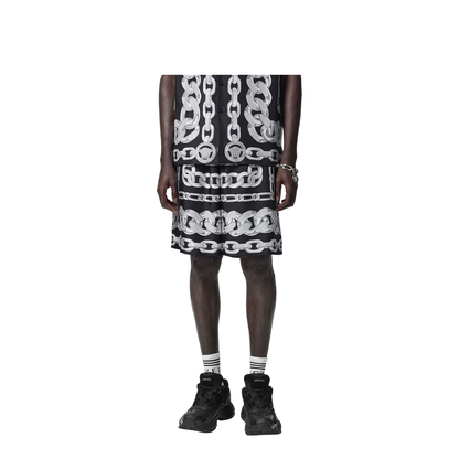 Silk Medusa Chains Bermuda Shorts