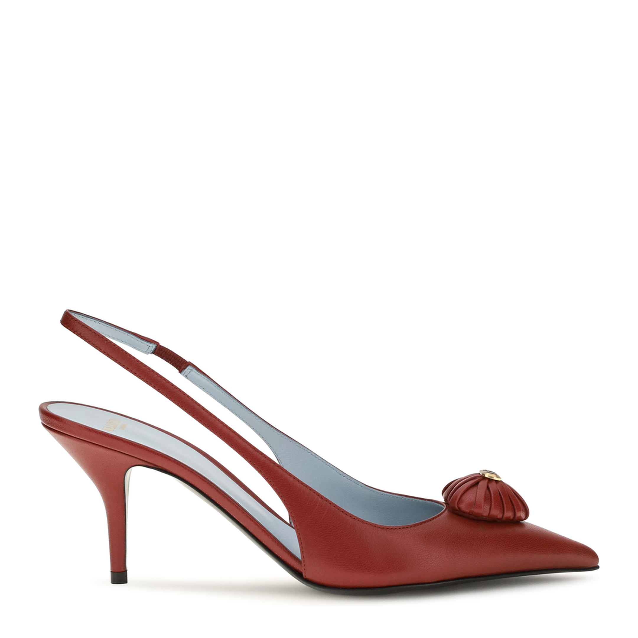 MAYFEYR - Valentino - Coeur Royal Slingback Leather Pumps - 9W2S0QD6DMDW16