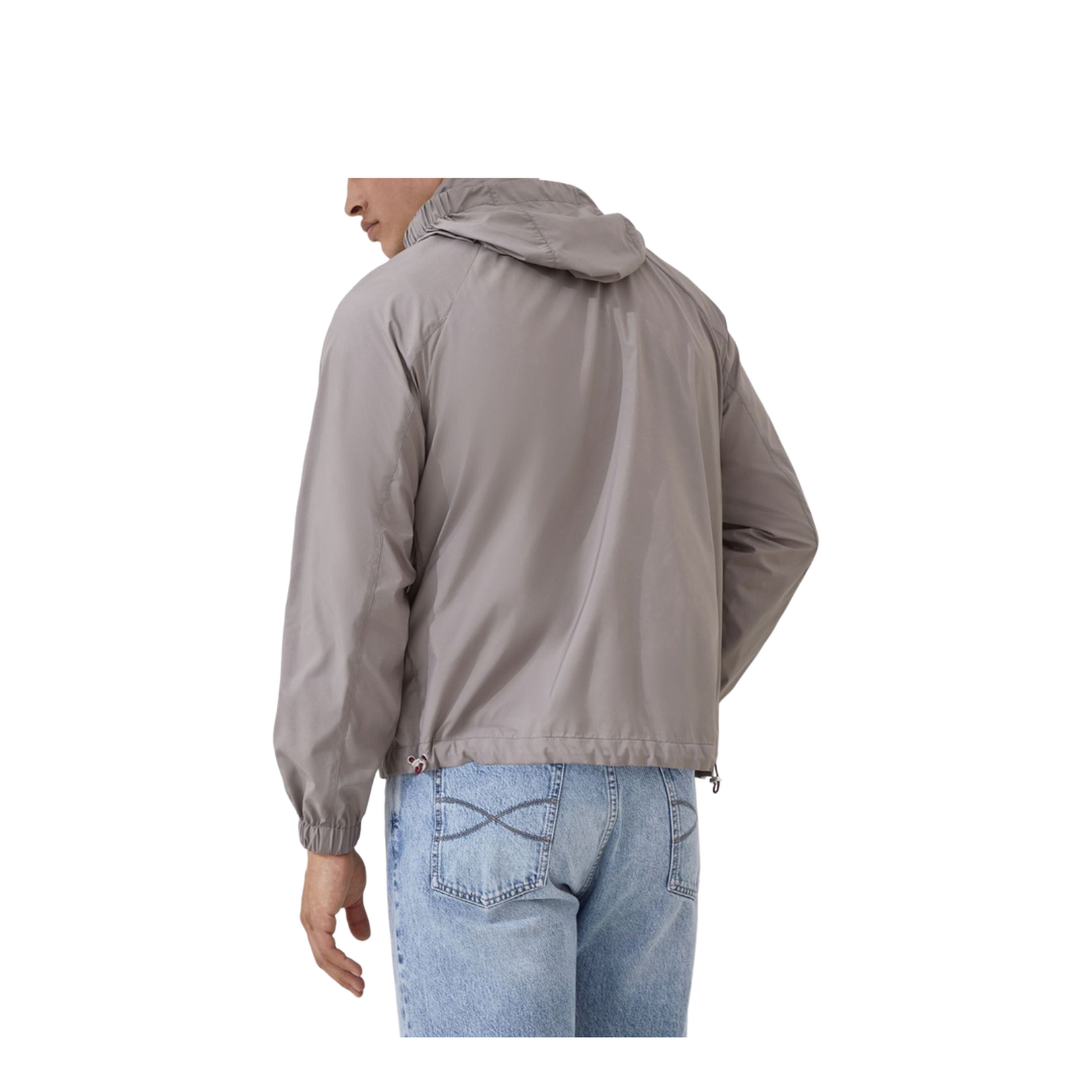 Water Resistant Blouson Jacket in Dove Grey