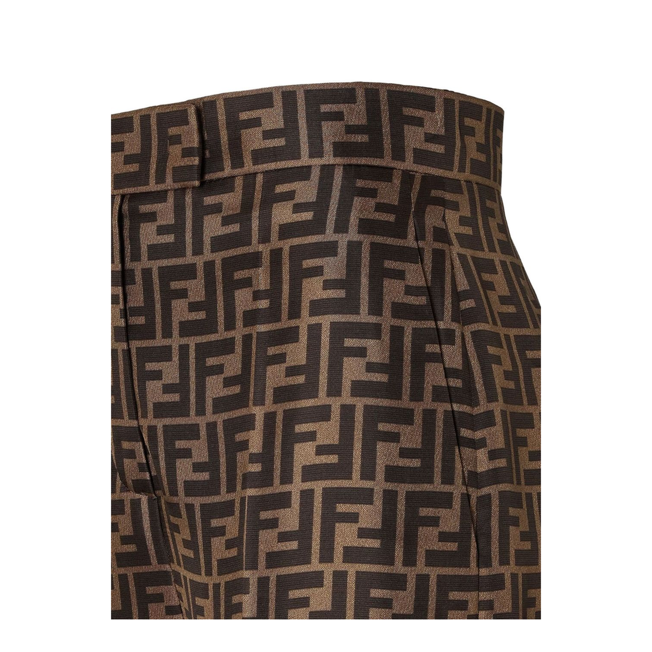 Trousers Silk Brown