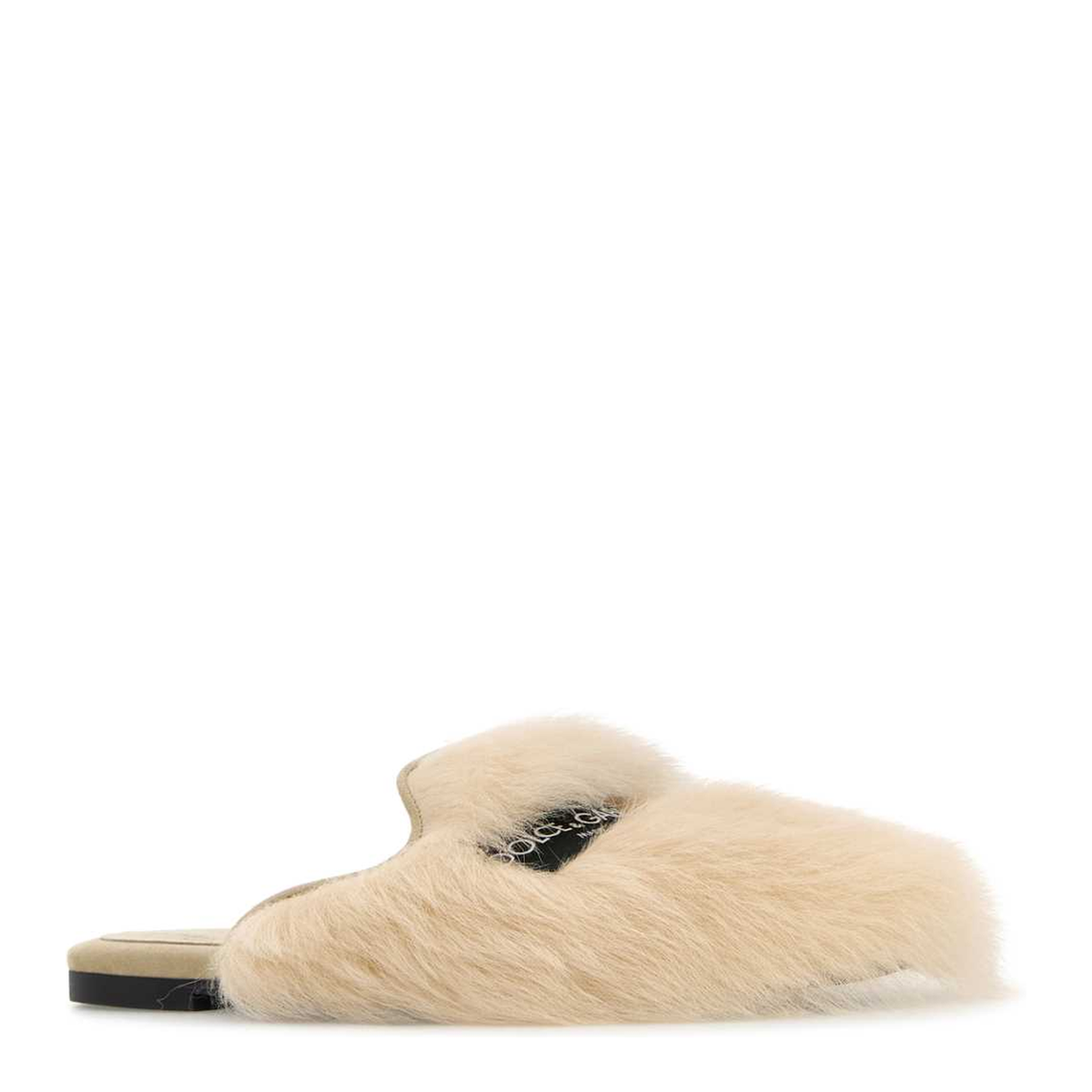 MAYFEYR - Dolce & Gabbana - Shearling And Suede Slippers - CI0224A9Y938H070