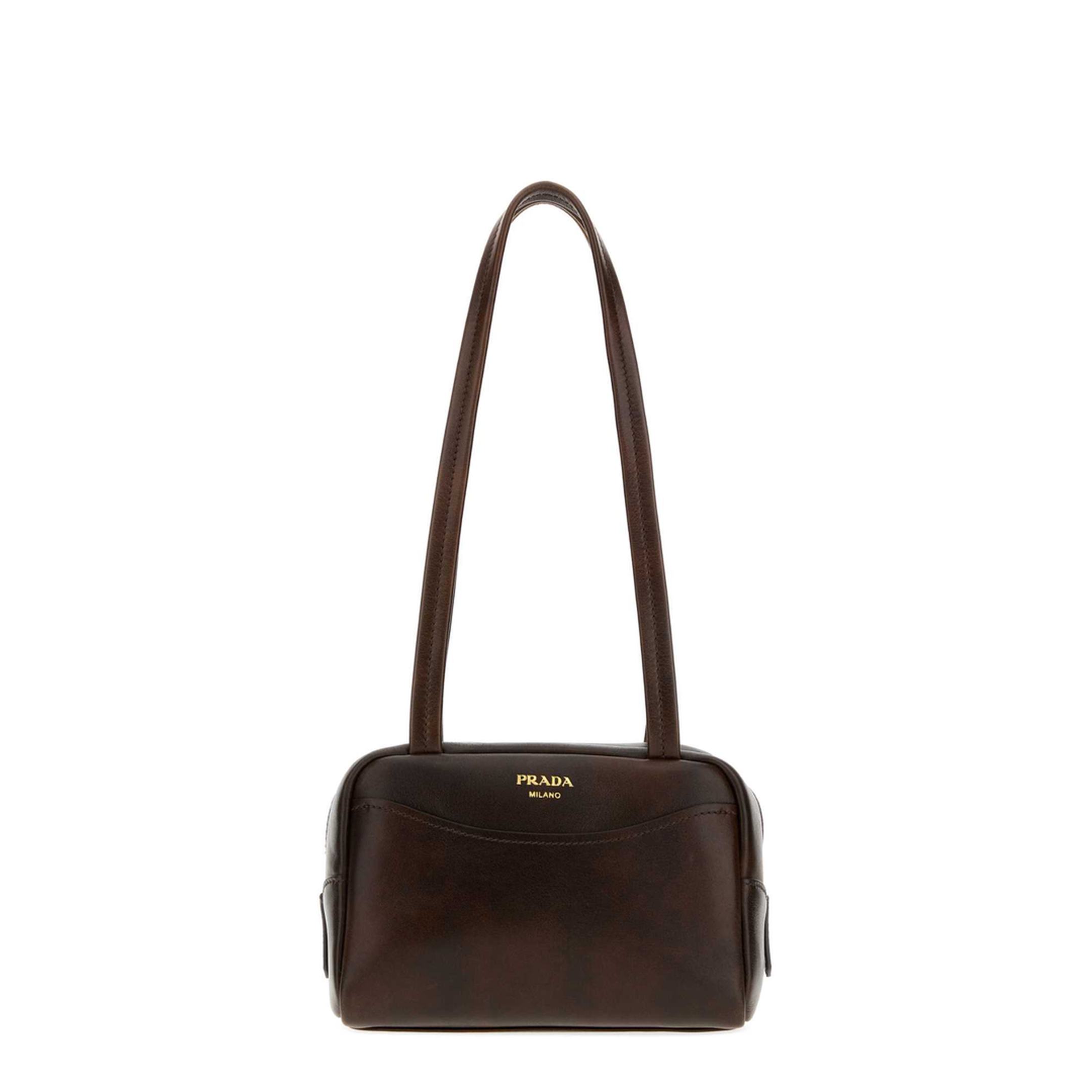MAYFEYR - Prada - Dark Brown Leather Mini Carry Shoulder Bag - 1BB1672ZQ6F0324
