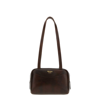 MAYFEYR - Prada - Dark Brown Leather Mini Carry Shoulder Bag - 1BB1672ZQ6F0324