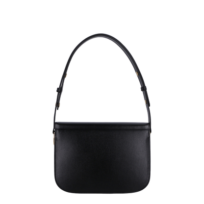 Horsebit 1955 Medium Leather Shoulder Bag - Black