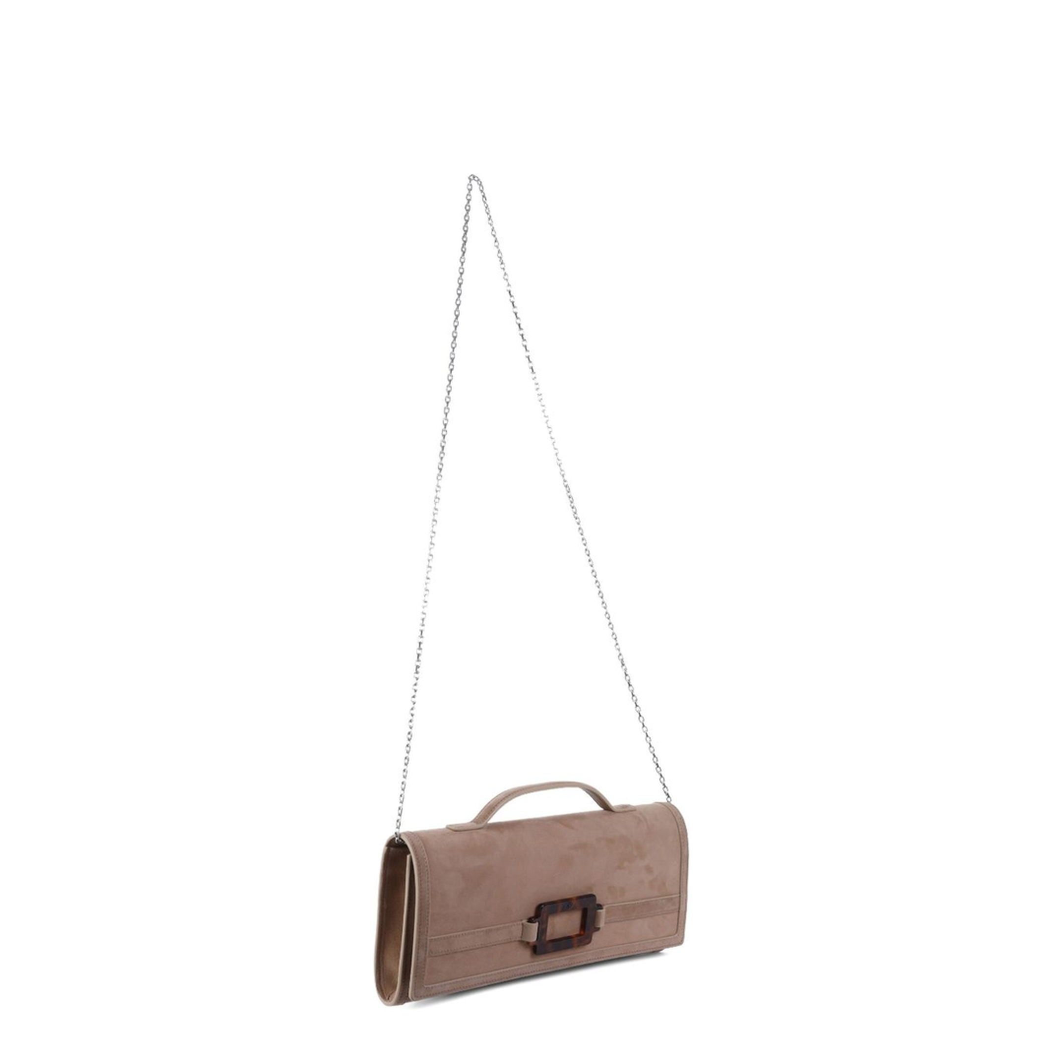 Suede Leather Clutch Bag