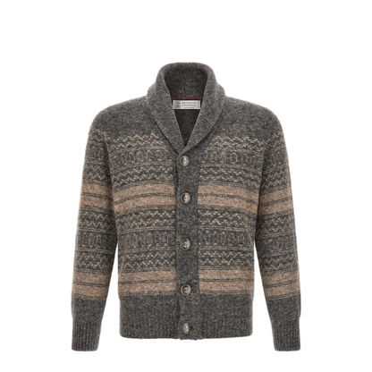 MAYFEYR - Brunello Cucinelli - Nordic Jacquard Cardigan - MTF710006CTR58