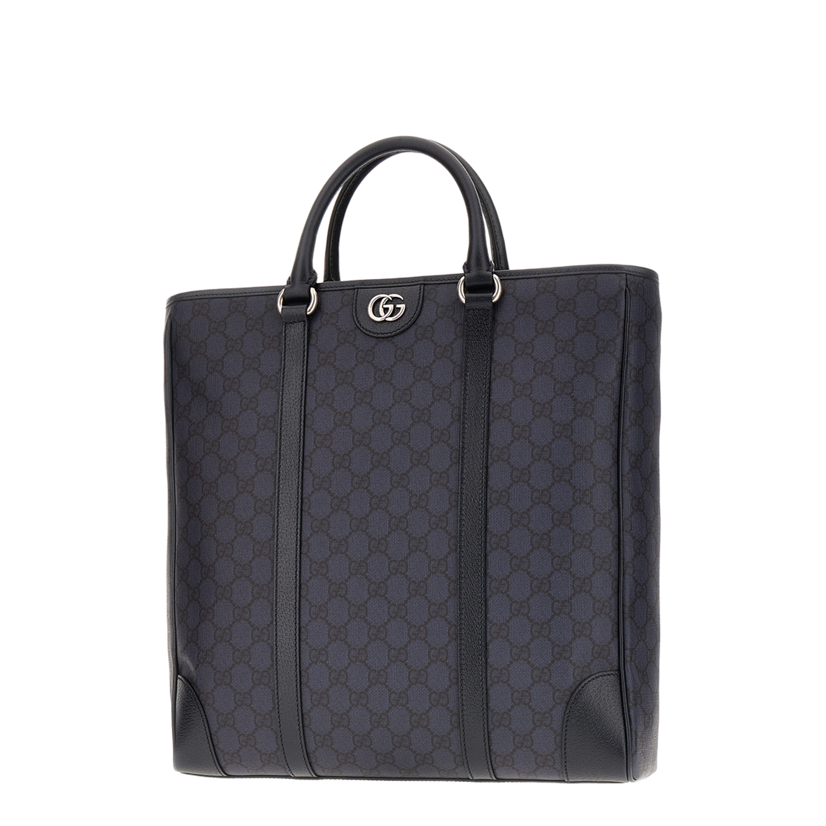 GG Black Large Canvas Tote Bag - Navy Blue