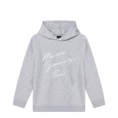 Gray Hoodie with Embroidered Logo